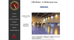 Desktop Screenshot of lillebasket.fr
